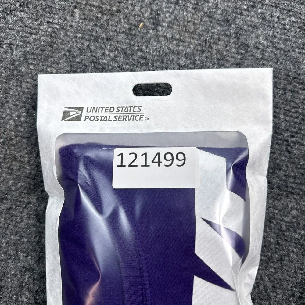 Nike Tee Shirt Top Womens Size Large Purple Center Logo Cotton‎ Athleisure